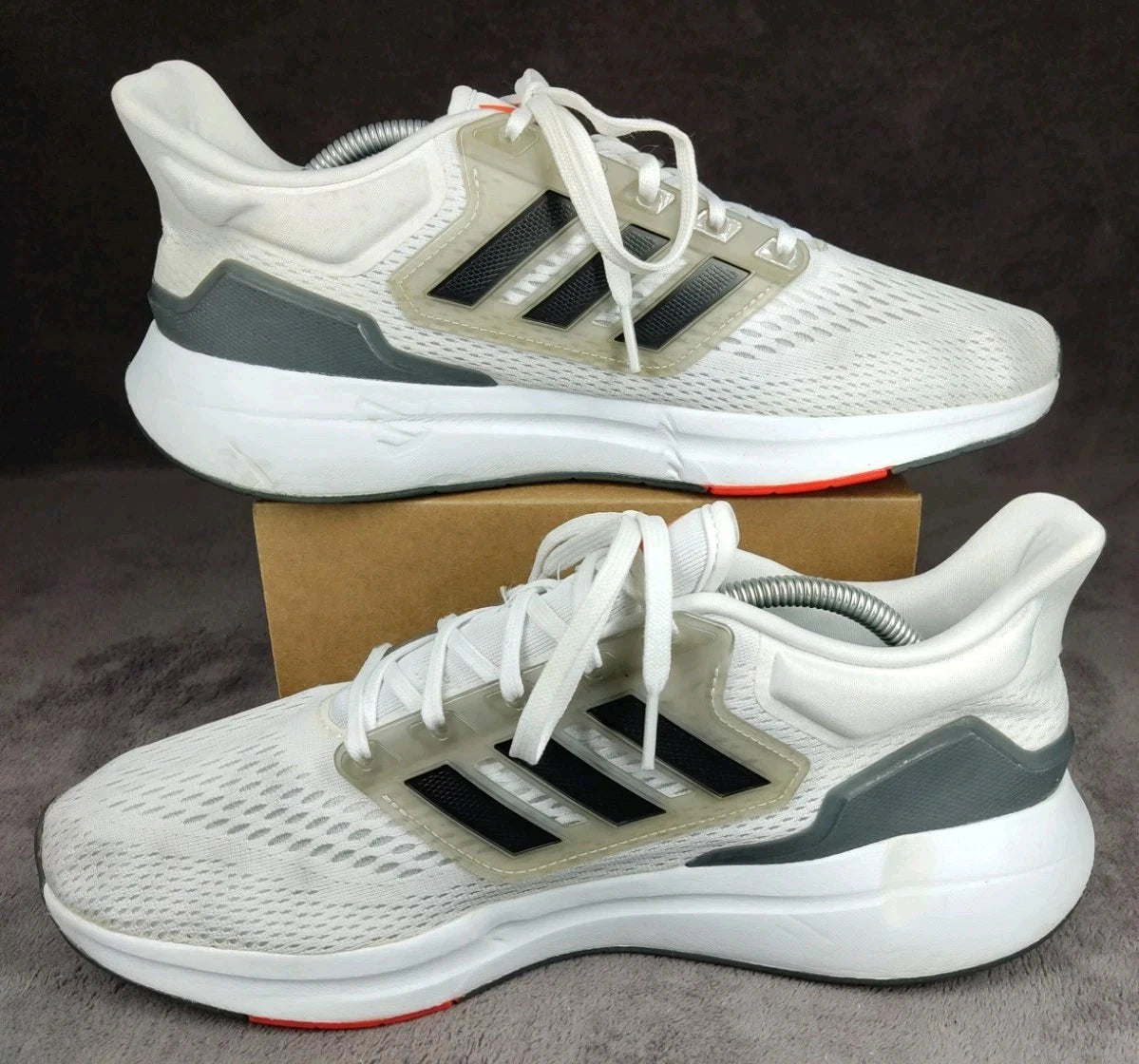 Adidas EQ21 Bounce Running Shoes White Black Red H00511