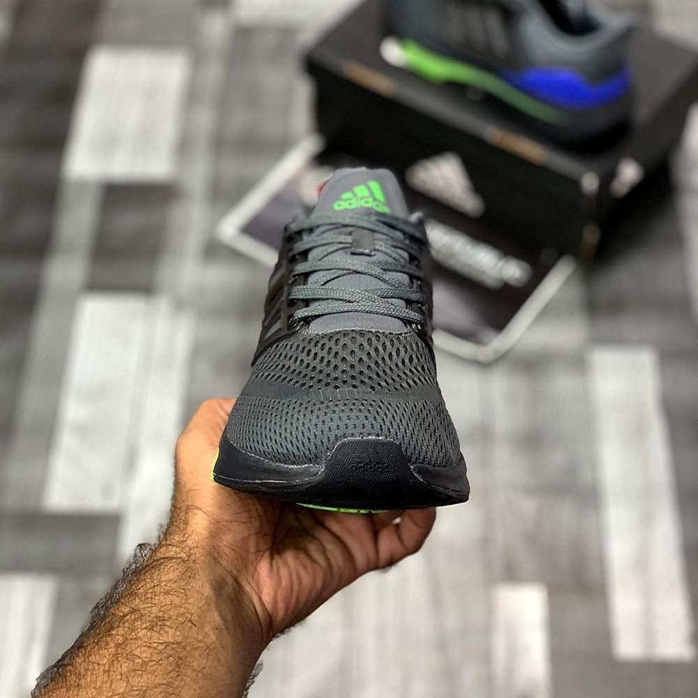 Adidas EQ21 Bounce Running Shoes Black Blue