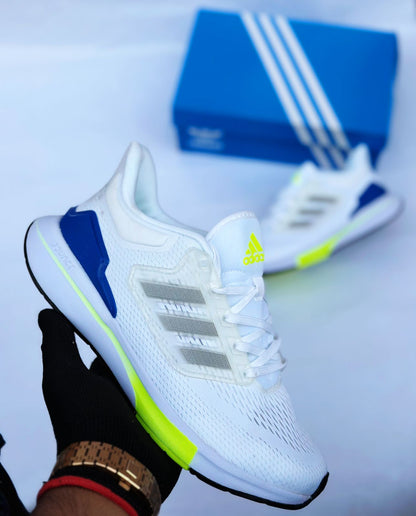 Adidas EQ21 Bounce Running Shoes White Blue